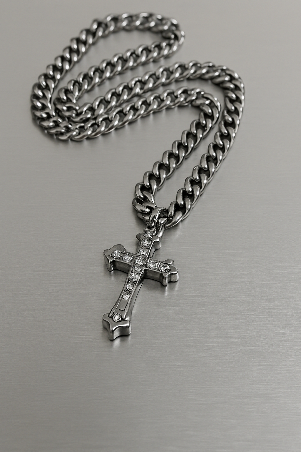 Titanium Faith Cross Necklace