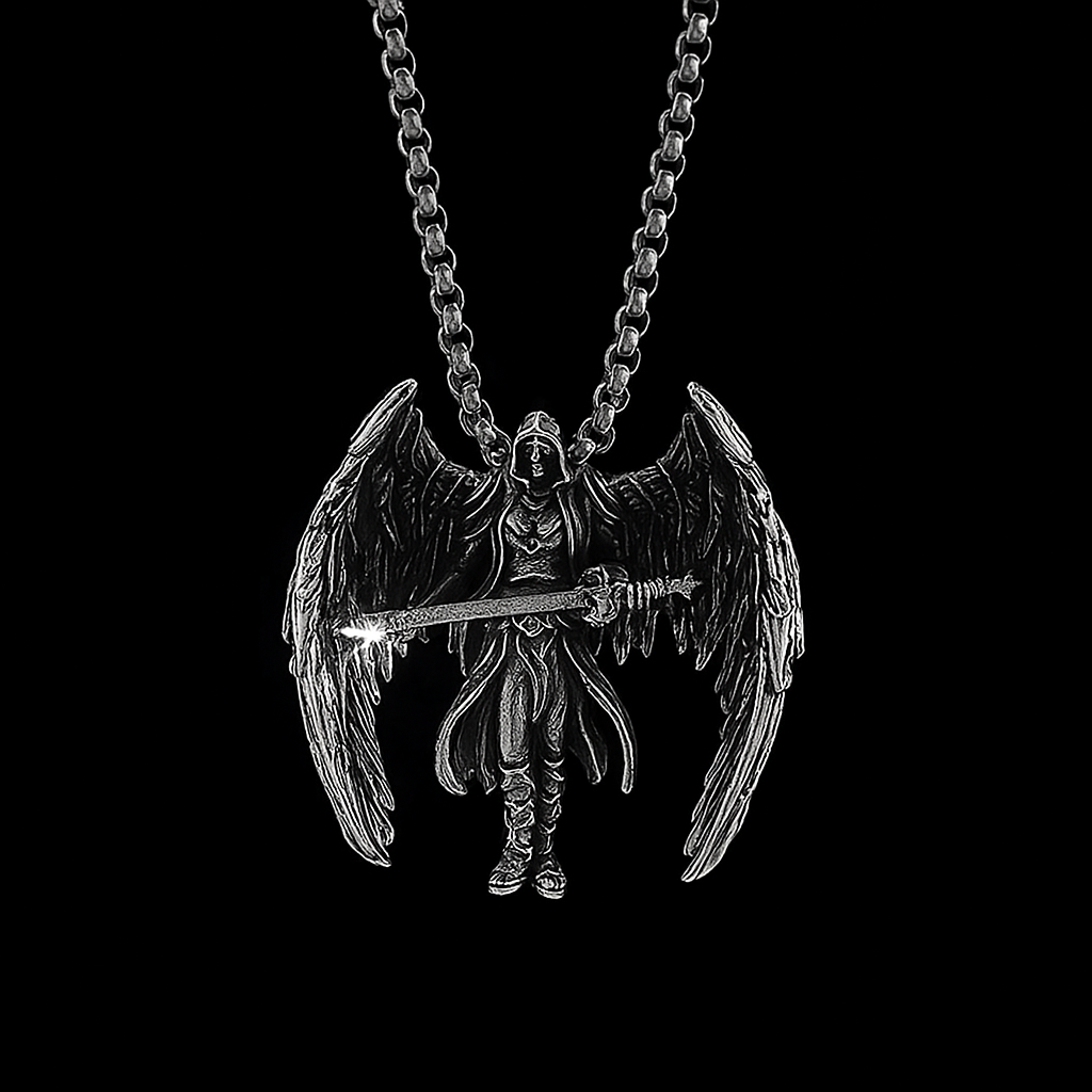 Archangel Micheal Cross Necklace