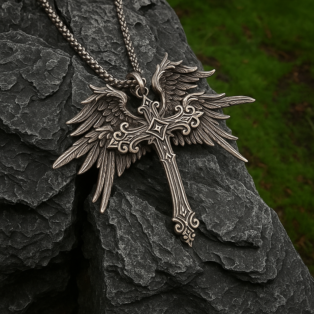 Angelic Cross Necklace