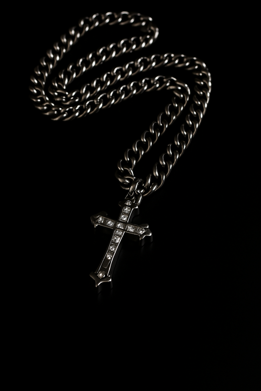 Titanium Faith Cross Necklace